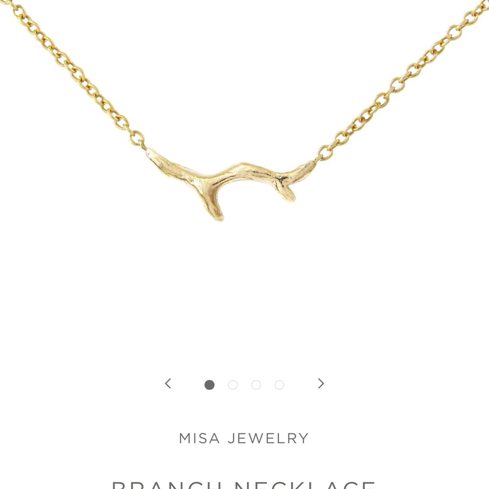 Misa Jewelry Gold Branch Necklace